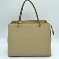 Structured Top Handle Handbag with Zipper Closures